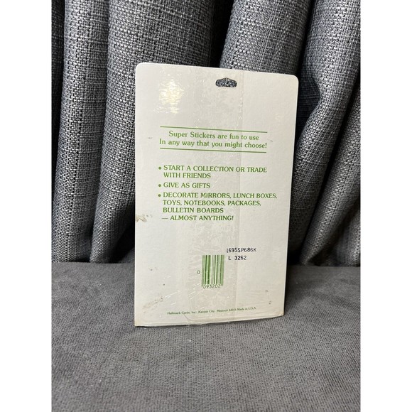 VTG Hallmark Ambassador Fuzzy Stickers Monkeys Bananas 1983 New 2 Sheets - Picture 4 of 4